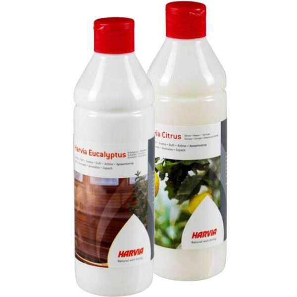 KIT ESSENZE PER SAUNA ALL'EUCALIPTO (500 ml) E LIMONE (500 ml)