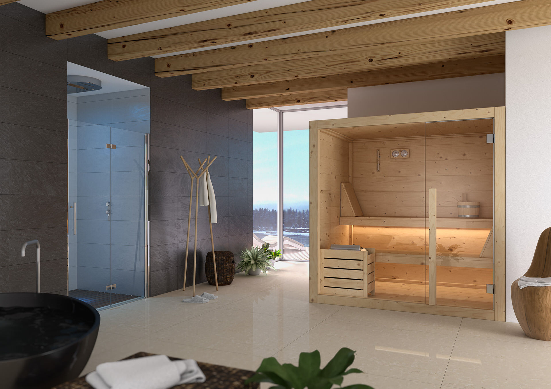 SAUNA IN ABETE FINLANDESE