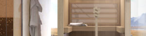 SAUNA INFRAROSSI IN LEGNO DI PERO ORIENTALE