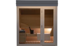 SAUNA OUTDOOR IN LEGNO DI ABETE FINLANDESE PERSONALIZZABILE