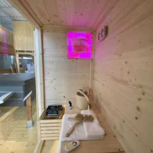 SAUNA INDOOR IN ABETE FINLANDESE MOD.YOUNG