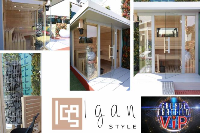 SAUNA IN LEGNO E VETRATE PANORAMICHE