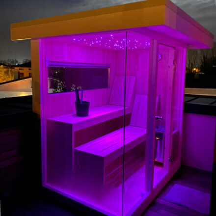 SAUNA OUTDOOR IN LEGNO DI PERO E OKUME'