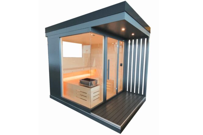 SAUNA OUTDOOR IN LEGNO DI ABETE FINLANDESE