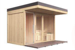 ALL INN OUTDOOR IN LEGNO CON SAUNA E BAGNO TURCO INTEGRATO