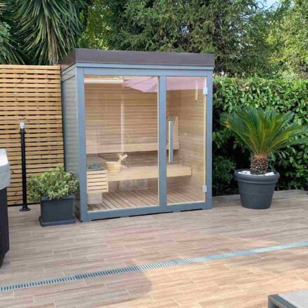 CABINA PER AMBIENTI ESTERNI PER PRIVATI O CENTRI BENESSERE