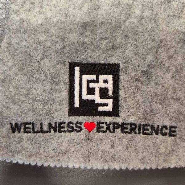 CAPPELLINO IN FELTRO GRIGIO ACCESSORIO PER SAUNA