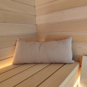 Cuscino in cotone per sauna di color beige