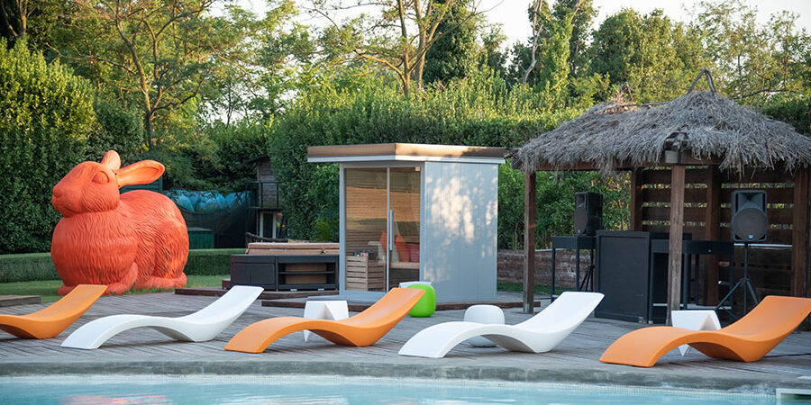 Sauna Outdoor in legno per 4 persone