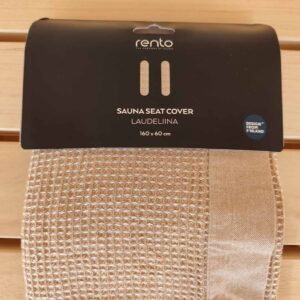 Asciugamano copri panca nero in cotone per sauna