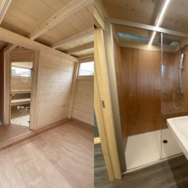 SPAZIO BAGNO ALL'INTERNO DELLA CASETTA