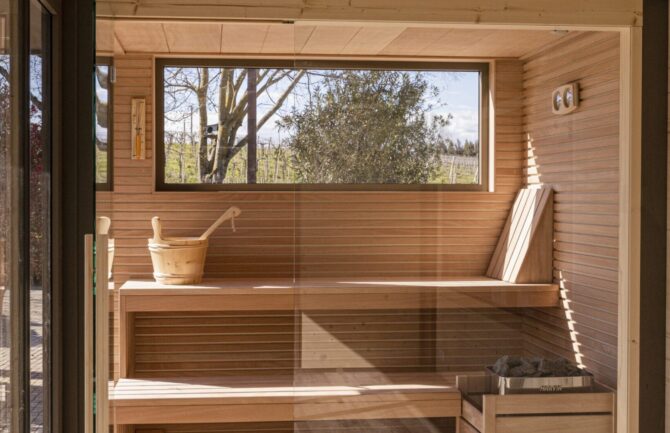 SAUNA KAZAKISTAN IN OKUME PER 2-4 PERSONE SAUNA A LISTELLI DI OKUME'