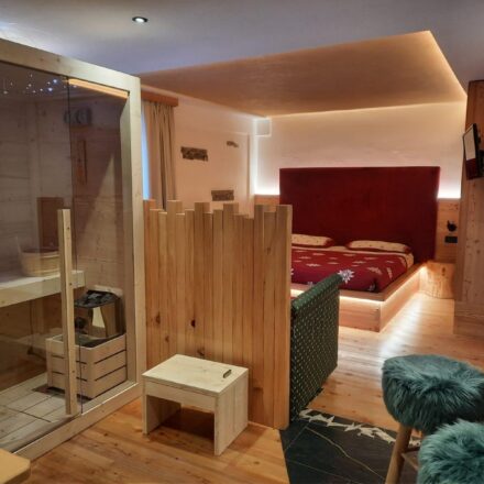SAUNA ALL'INTERNO DI CAMERA DI HOTEL