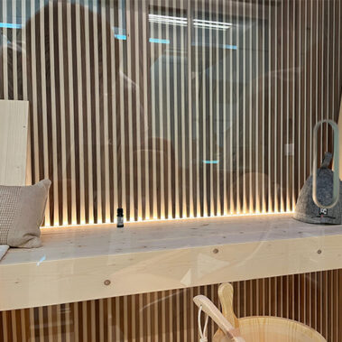 SAUNA CON BOISERIE IN LEGNO