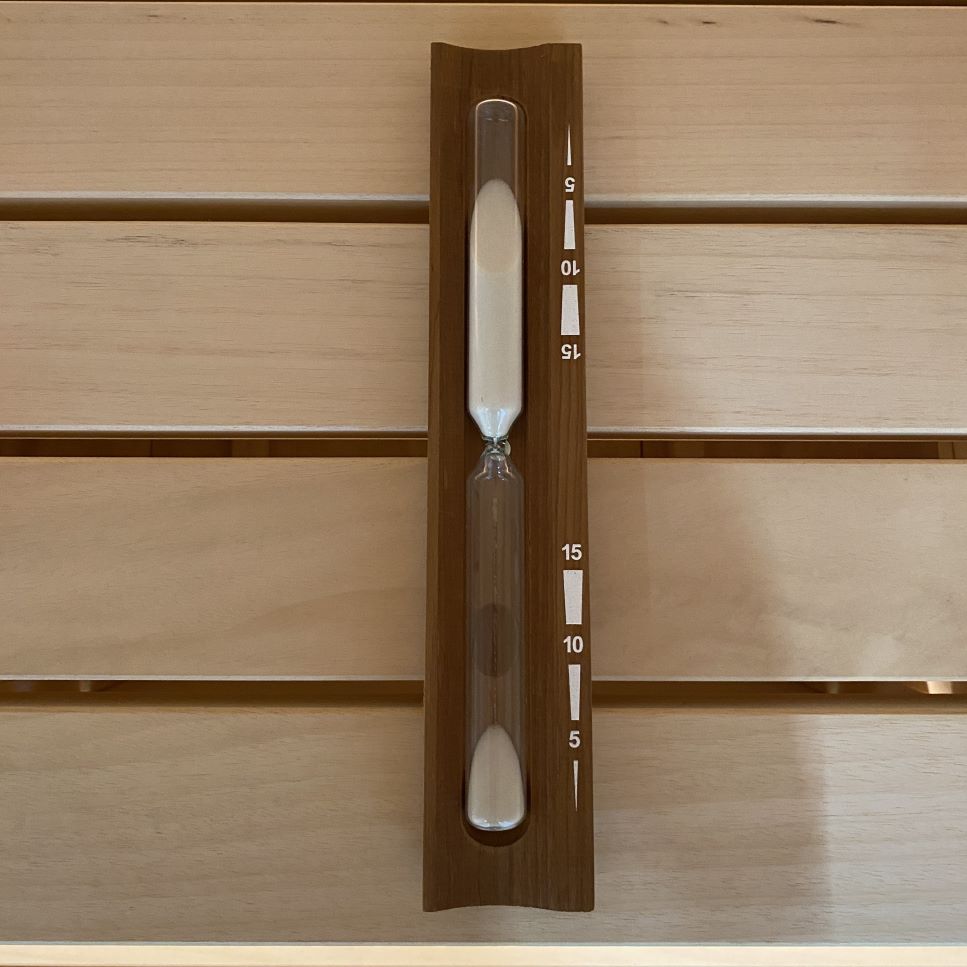 Clessidra scura con sabbia bianca per sauna - ELIGA Clessidra scura con sabbia bianca per sauna - ELIGA