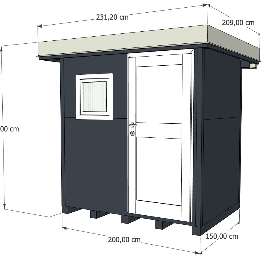 Bagni da esterno e cabine spogliatoio