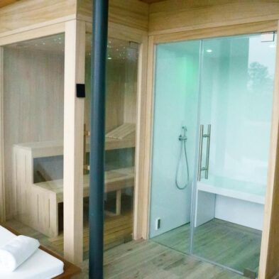 SAUNA E BAGNO TURCO AD ANGOLO IN PRIVATE SPA
