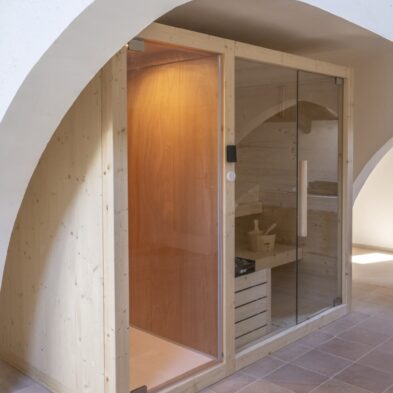 MULTI CABINA CON SAUNA E DOCCIA IN LEGNO TRATTATO CON IDROREPELLENTE