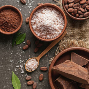 sali per scrub corpo al cioccolato per sauna, bagno e doccia