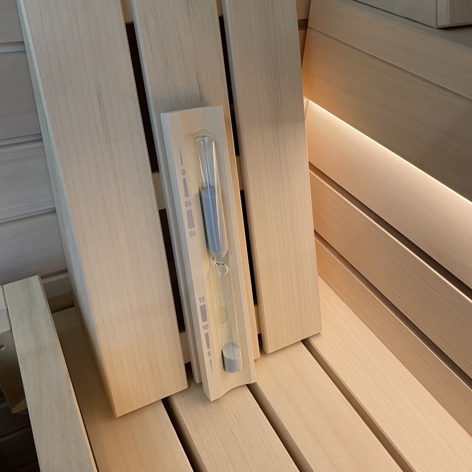 CLESSIDRA CHIARA CON SABBIA ROSA - immagine 2