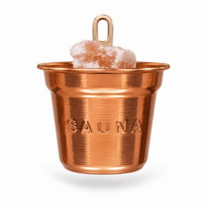 Set accessori per sauna: secchio, mestolo, clessidra e termoigrometro - HARVIA