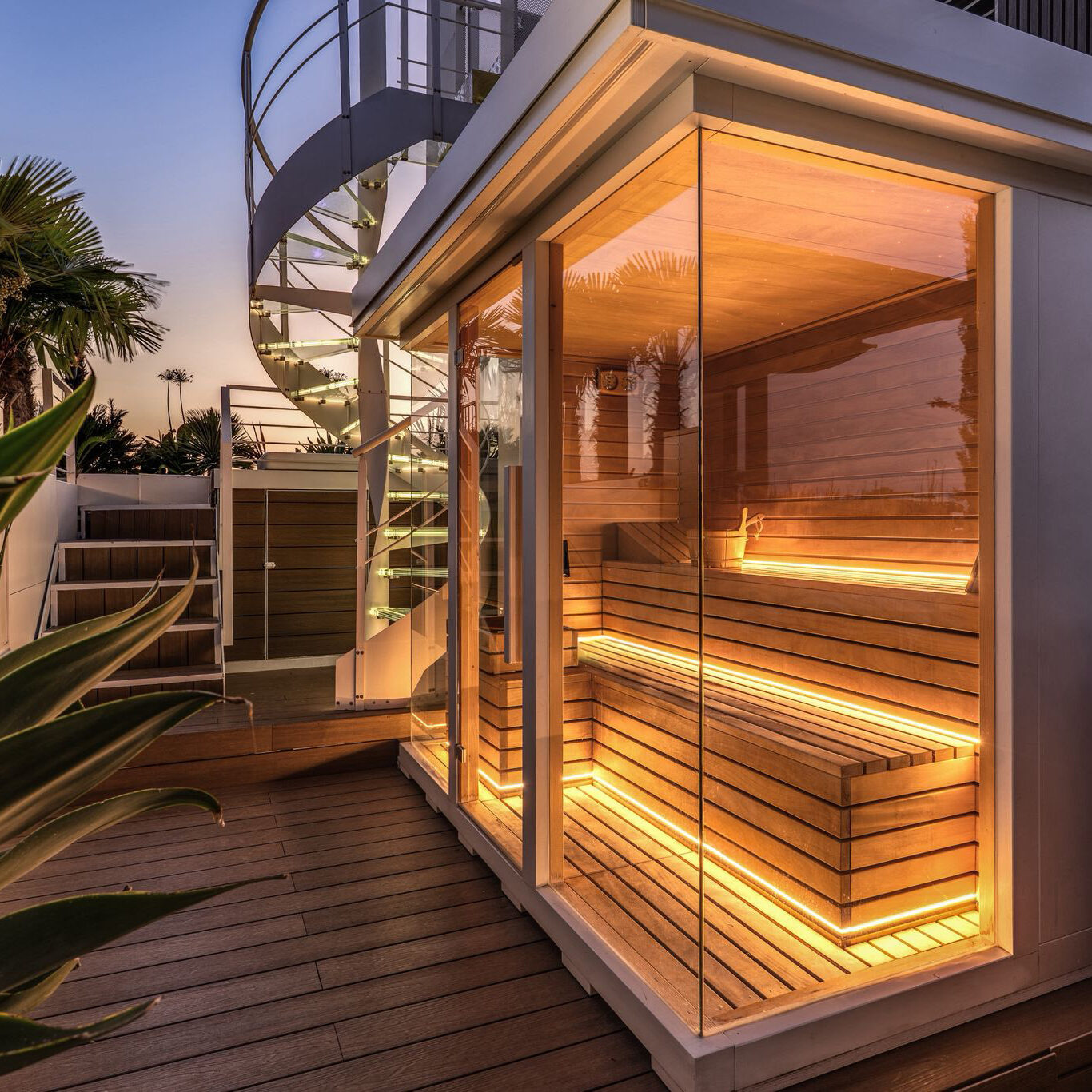 SAUNA OUTDOOR 'DILE 2.0' ATTICO SKY JUNGLE MILANO