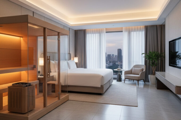 sauna Buccy in camera d'hotel