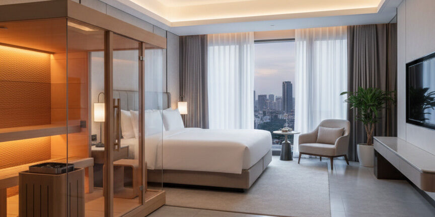 sauna Buccy in stanza d’hotel sauna Buccy in camera d'hotel