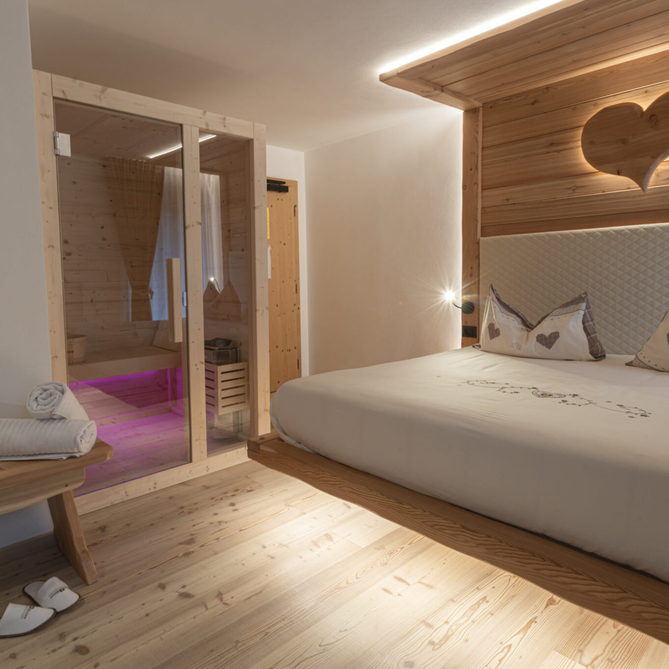 Saune in camera per l’hotel BAITA VELON Saune in camera per l’hotel BAITA VELON