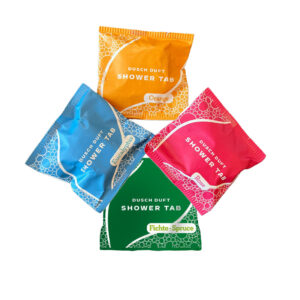 KIT Shower Tabs – Arancia, Rosa, Abete ed Eucalipto – ELIGA