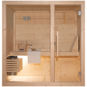 sauna per interno in abete