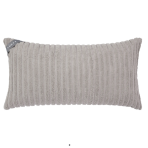 Cuscino per sauna 40 x 22 cm cotone a righe tortora - LUHTA