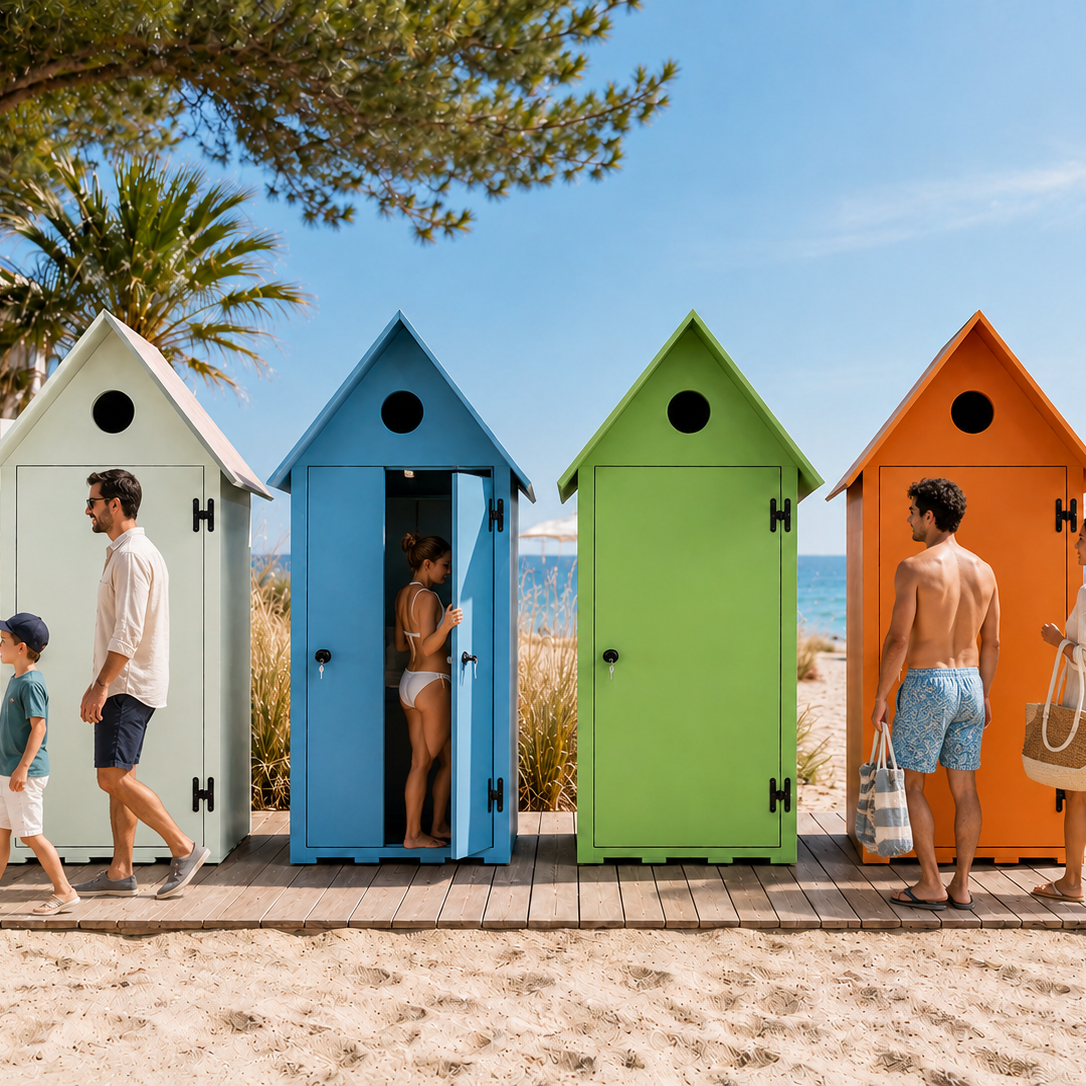 Bagni da esterno e cabine spogliatoio Bagni da esterno e cabine spogliatoio
