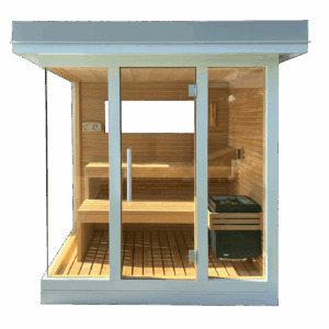 sauna da esterno su misura per giardini e terrazze